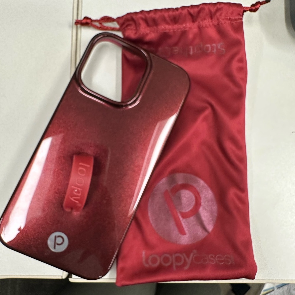 Loopy Case maroon shimmer iPhone 14 Pro Max